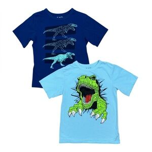 (2) Children’s Place Dinosaur T Shirt Bundle Small 5/6